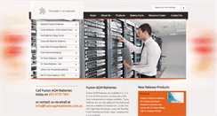 Desktop Screenshot of fusionagmbatteries.com.au