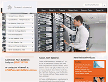 Tablet Screenshot of fusionagmbatteries.com.au